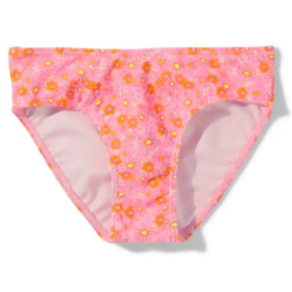 NWT Sugar & Jade  Tween Girls Floral Smocked Bikini Swimsuit - Cameo L (12-14)